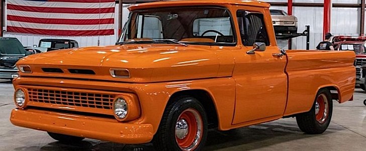All Orange 1963 Chevrolet C10 Would Blind You In The Sunlight Autoevolution