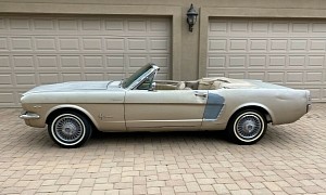 All Original 1965 Ford Mustang Sitting in a Garage Runs, Drives, Has No Rust