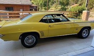 All-Original 1969 Chevrolet Camaro SS Looks as Good as a 2021 Car, Fully Documented