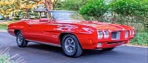 All-Red 1970 Pontiac GTO Is Brand New Despite Its Age, Rocks Original Powertrain