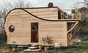 All-Wood, Minimalist Tiny Home Is a Dream Come True for Nature-Loving Downsizers