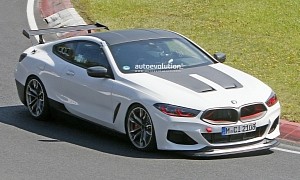 Alleged 2022 BMW M8 CSL Has Red Eyes and Nostrils, Looks Swab-Friendly
