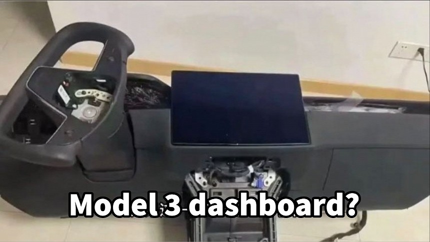 Alleged leaks from China point to a Model S-styled dashboard for the Tesla Model 3 refresh