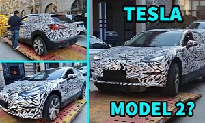 Alleged Tesla Entry-Level Model Testing Mule Spotted in China With Familiar Cues