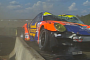ALMS Series Porsche 911 Crashes Hard, Lands on Top of Tire Wall