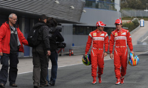 Alonso, Massa Actors for Ferrari Filming Session at Jerez
