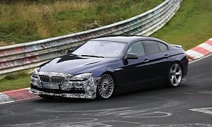 Alpina B6 Gran Coupe Facelift Already Testing on the Ring