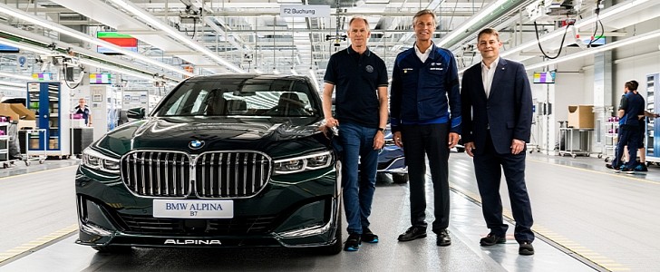 2022 Alpina B7 on the production line, claimed to be the last ever B7