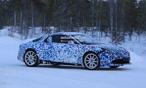 Alpine A120 Prototype Gets Rally-Style Wheels for Arctic Circle Testing