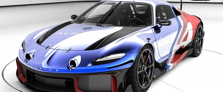 Alpine GTA Concept conceived by Arseny Kostromin and auctioned as NFT by Alpine