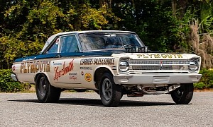 Altered-Wheelbase 1965 Plymouth Belvedere Was Born to Drag Race, Heritage Still Shows