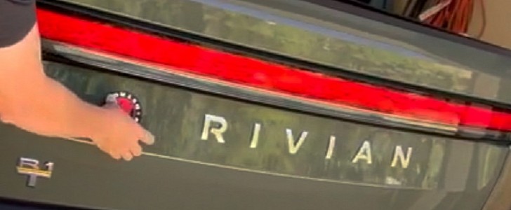 Rivian R1T was subjected to the magnet test