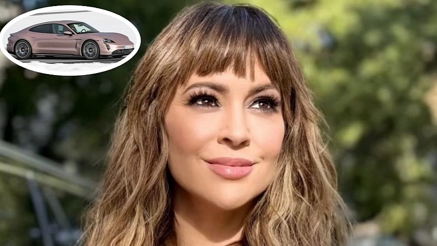 Alyssa Milano steps out customized 2023 Porsche Taycan 4S, gets called a hypocrite