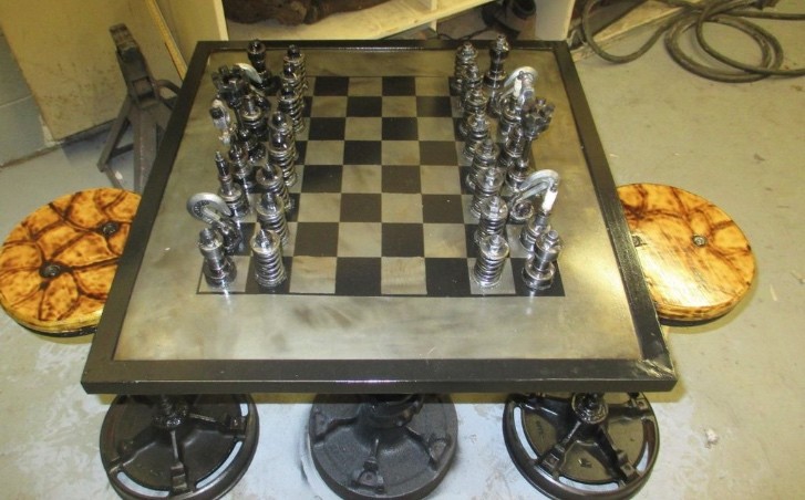 Amateur Mechanic Builds Chess Set