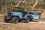 Amazing 1952 Willys M38A1 Comes With Matching Dunbar M-100 Trailer, It's Great for Camping