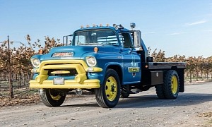 Amazing 1956 GMC Blue Chip 350 Looks Ready for a 'Cars' Cameo, Still a Proper Workhorse