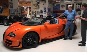 Amazing Bugatti Veyron GS Vitesse Driven by Jay Leno