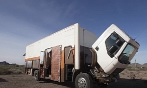 Amazing Custom Box Truck Is Both Mobile Workshop and Tiny Home on Wheels