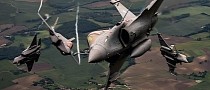 Amazing Photo Shows American F-35s Meet French Rafales Mid-Air, Not a Rendering
