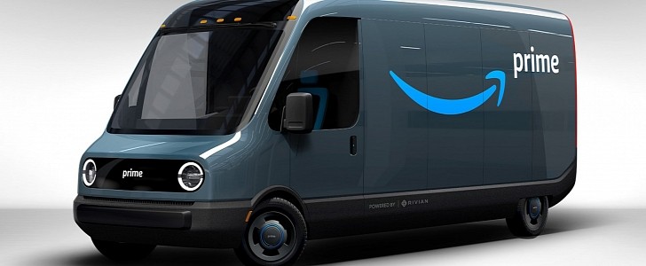 Amazon will be using some 10,000 electric delivery vans from Rivian by 2022