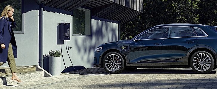 Home chargers for the e-tron to be installed via Amazon