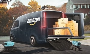 Amazon Prime Max Van Imagined with Its Own Fleet of Drones and Robots