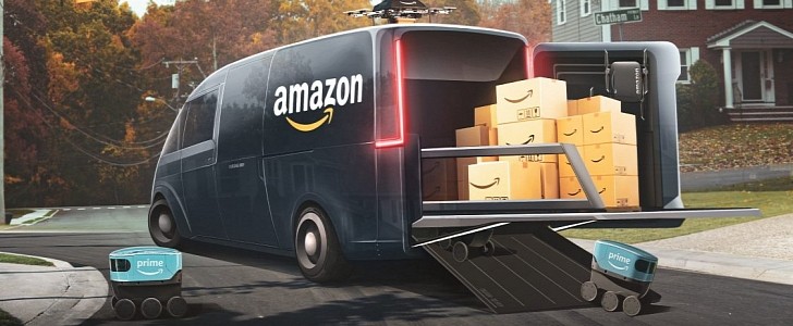Amazon Prime Max van rendering