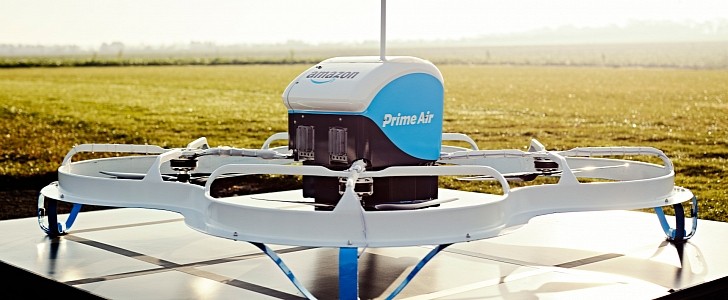 Amazon drone for air shipping
