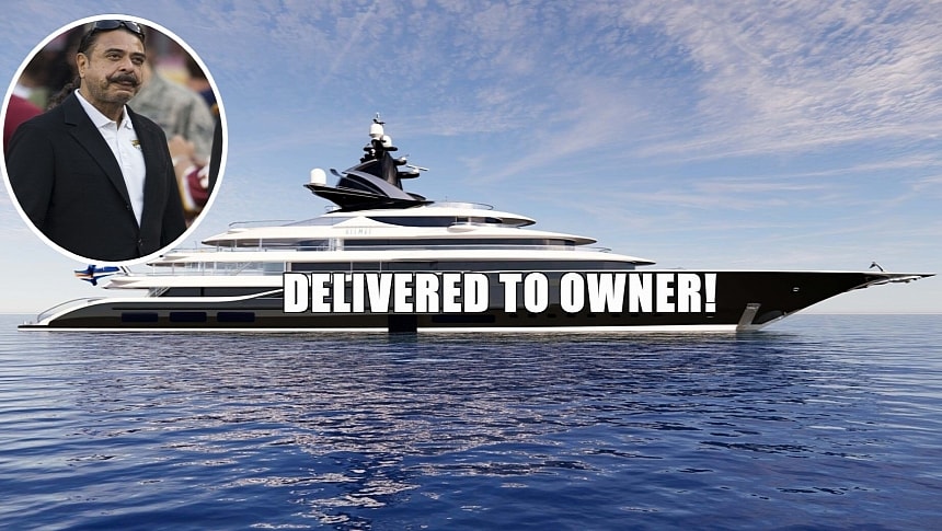 Shahid Khan has taken delivery of his third Kismet, a $360 million megayacht