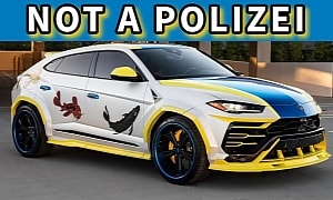 American Rapper's Custom Lamborghini Urus Looks Like a Kitschy German Police Car