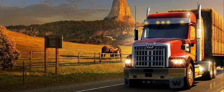 American Truck Simulator - Wyoming DLC key art