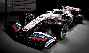 America’s F1 Team Bathes 2021 Race Car in Russian Colors Hoping We Don’t Notice