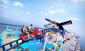 America’s First Eco Cruise Ship Also Boasts the Fastest Rollercoaster at Sea