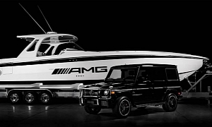 AMG 42 Huntress Cigarette Boat Inspired by G63 AMG