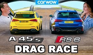 AMG A45 S Vs. Girlfriend in RS6 Drag Race: Win and You Sleep on the Couch