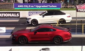 AMG C 63 S Drag Races GT500 and Boss 302 in America vs. Cabrio Import Battle