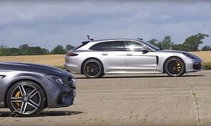 AMG E63 Wagon Races Panamera Turbo S Sport Turismo, Weight Is an Issue