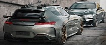 AMG GT Shooting Brake and BMW 8 Series Touring Look Ready for a Mountain Pass