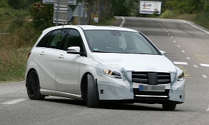 AMG-Version of the B-Class Caught Testing