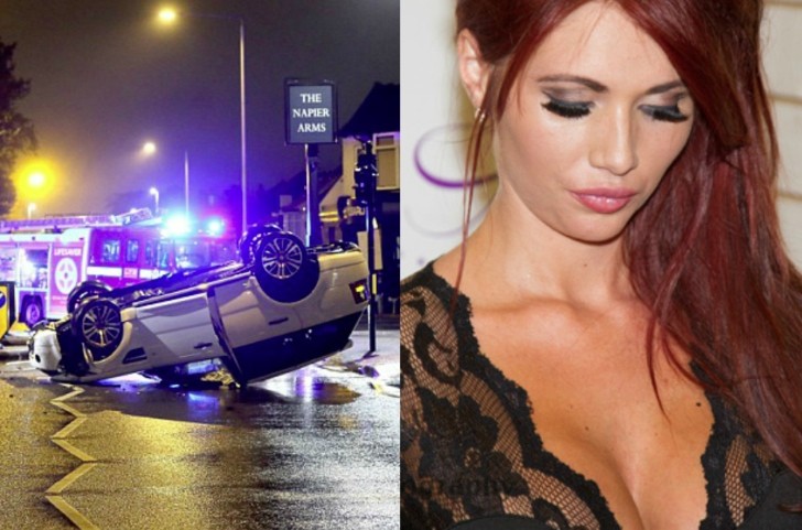 Amy Childs Flips Her Range Rover