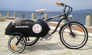 An Electric Sidecar Bicycle, How Cool Is That?