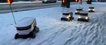 An Inch of Snow Proves Too Much for Six-Wheeled Delivery Robots, Amusement Ensues