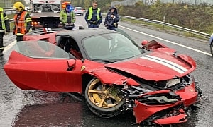 Insurance Company Pays Record Compensation for a Ferrari Totaled in a Crash