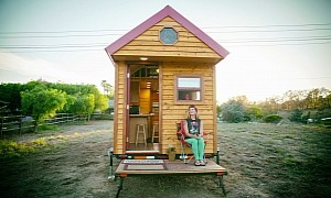 An Oversized Loft Bedroom and a Retractable Porch Turn This Tiny Into a Dream Home