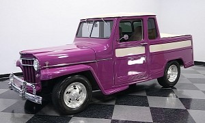 And This Is How You Ruin a Good 1950 Willys Jeep Pickup Build With Purple Paint