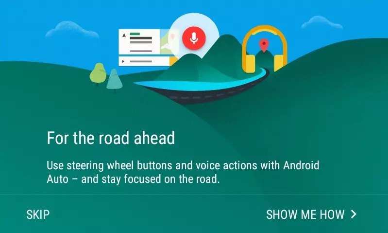 Android Auto first-run experience