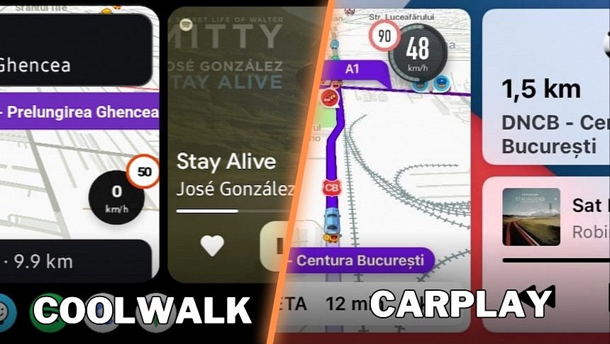 Android Auto Coolwalk vs. CarPlay Dashboard