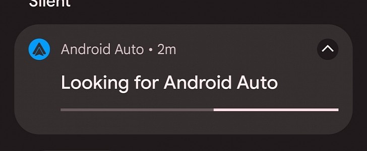The notification showing up on Android 13