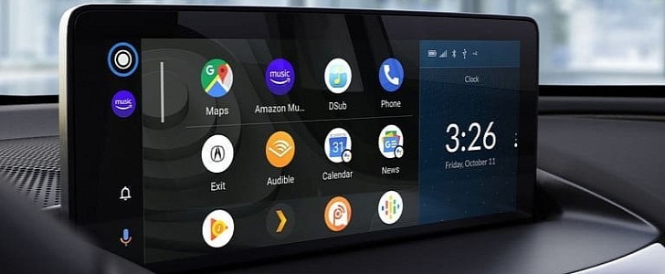 The "modern" Android Auto interface
