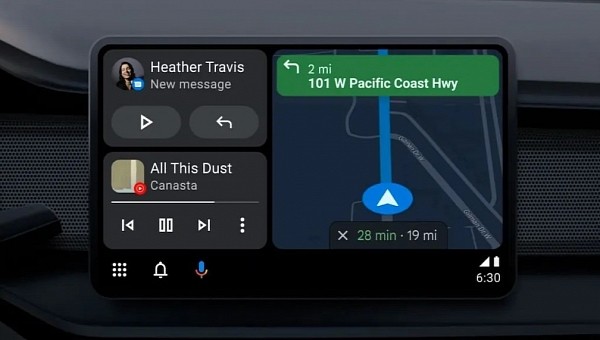 This is the new Android Auto Coolwalk experience
